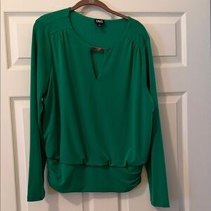 INC International Concepts Women's Green Blouse